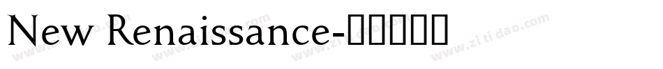 New Renaissance字体转换